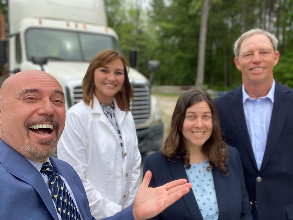 Armando Juarez on site with a client's leadership team